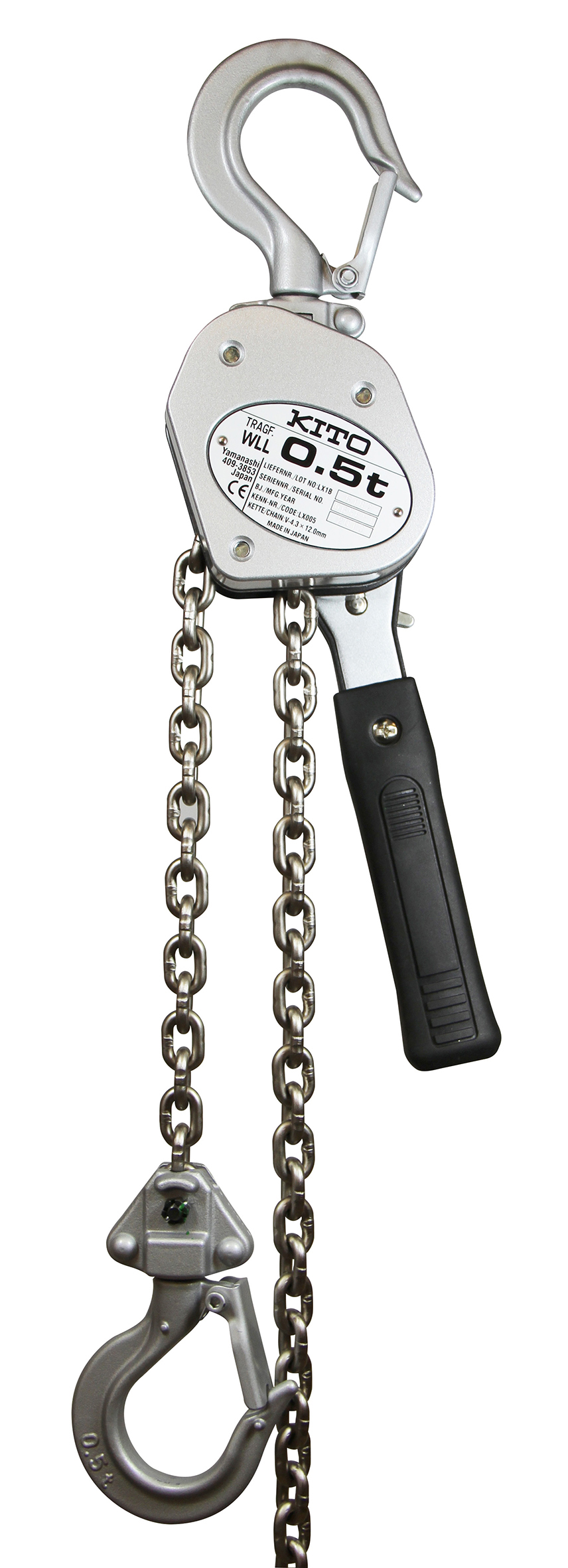 Таль цепна ручная рычажная LX005 0,5т. (3,0м) Kito - фото 3