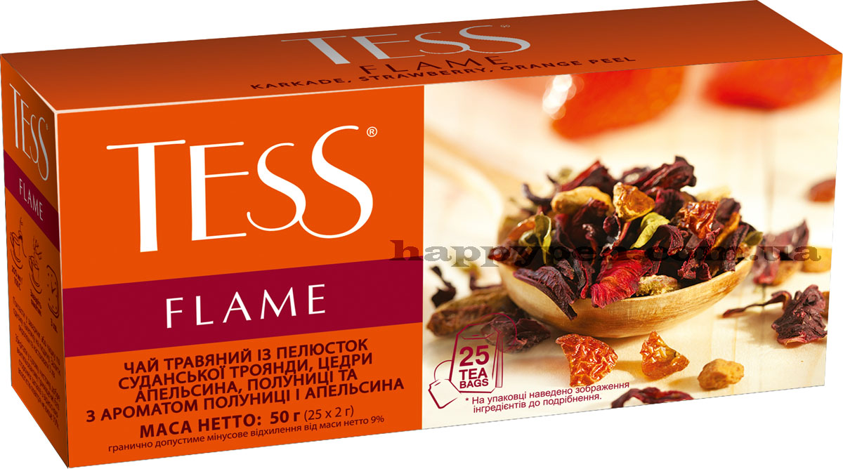 Чай травяной ароматизированный Flame, 25пак. по 2г. Tess - фото 1