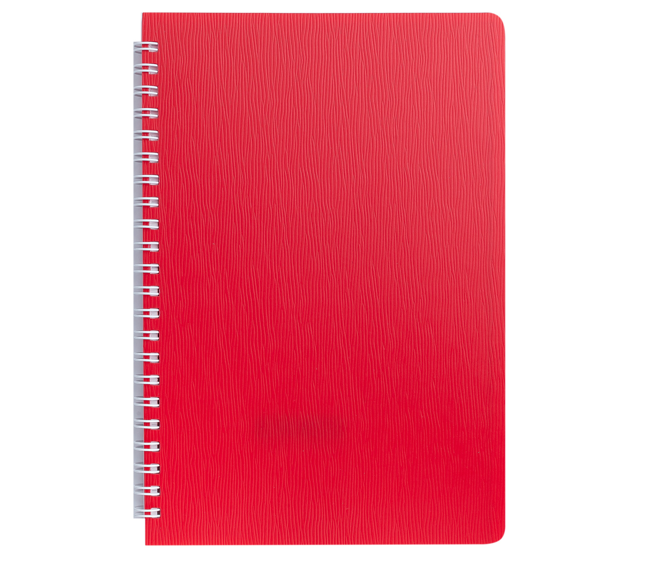 Блокнот А5 на спирали 60л., кл. , красн. BuroMax - фото 2