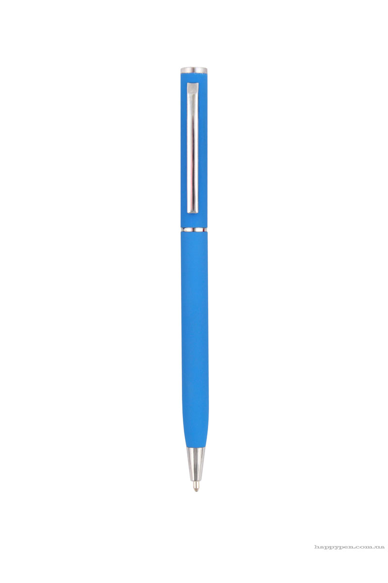 Ручка кулькова металева Fun Rubber, ст. син., корпус син. Penmate - фото 1