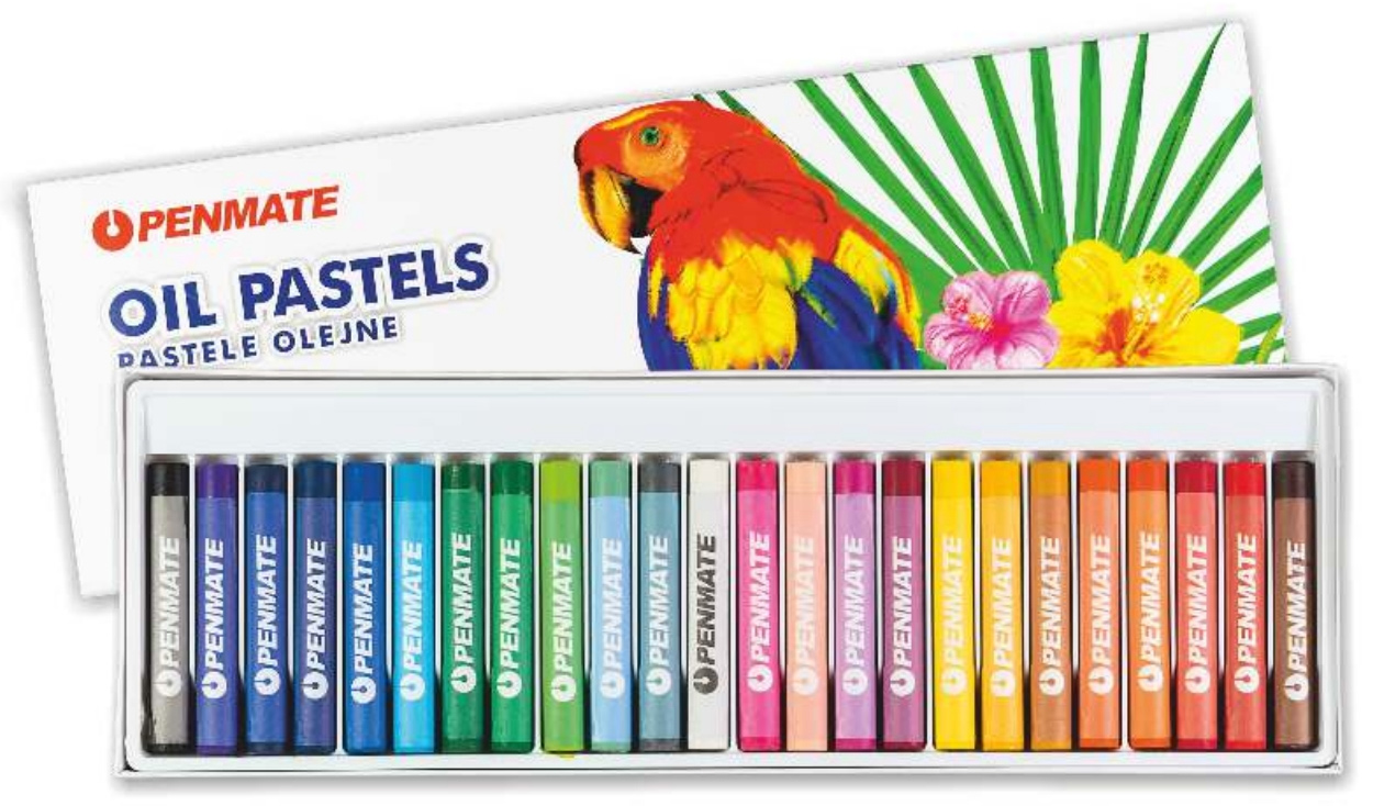 Пастель масляна 24кол. NEW, асорті Penmate - фото 3
