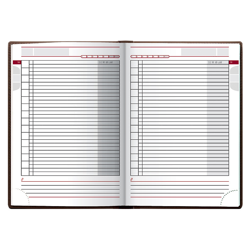 Ежедневник недатированный Агенда LaFontaine, коричн. Brunnen - фото 3