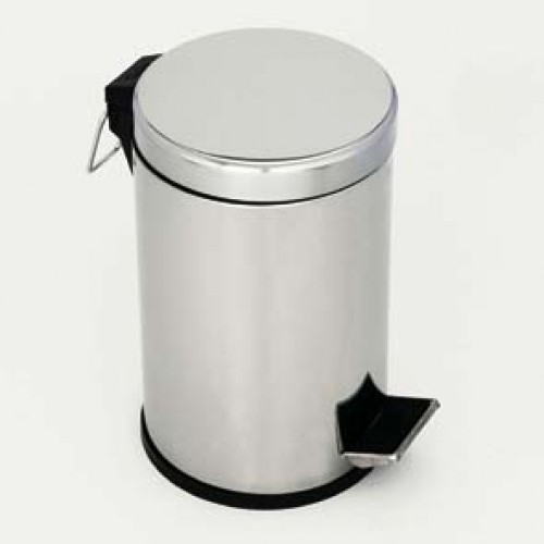 Ведро для мусора с педалью, 14л., метал. глянцевый Италия - фото 1