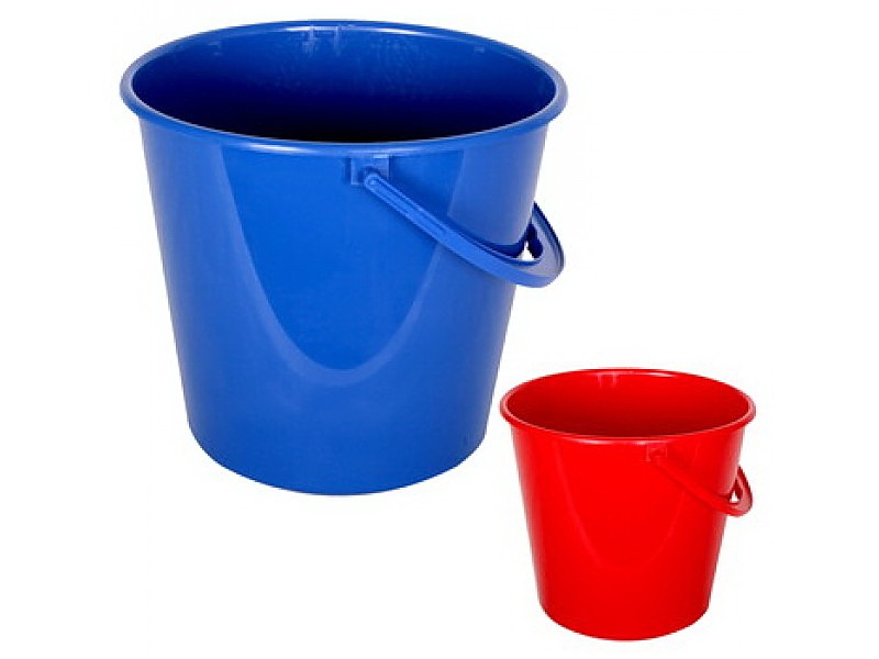 Ведро круглое, 10л., пластик, ассорт. Алеана - фото 1