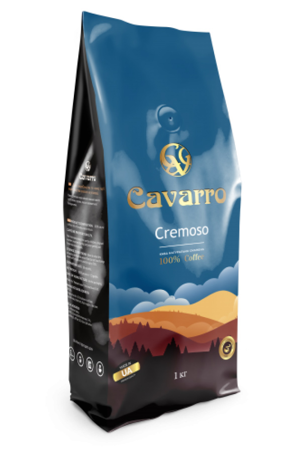 Кофе в зернах Cremoso, 1кг Cavarro - фото 3
