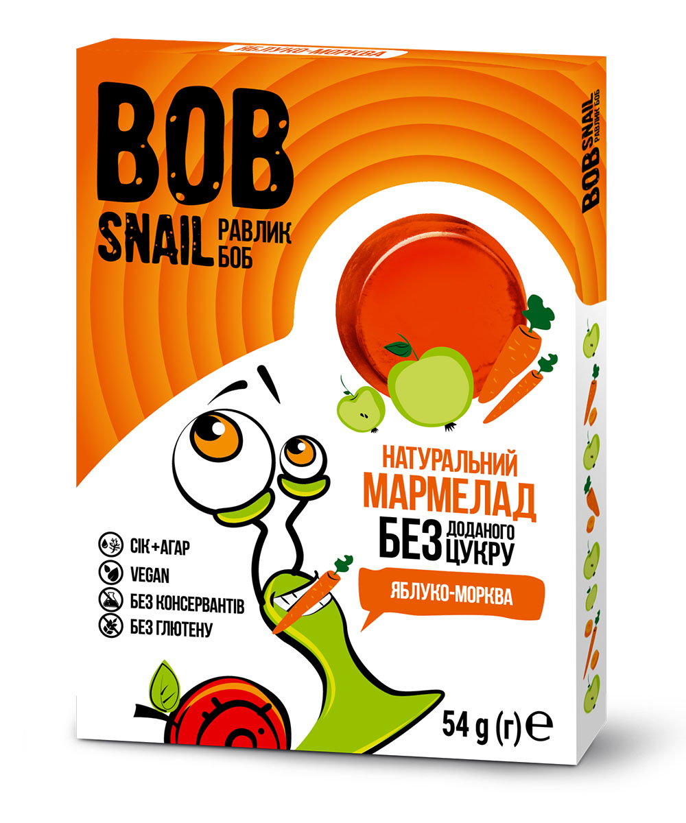 Мармелад натуральный фруктовый Яблоко-Морковь 
