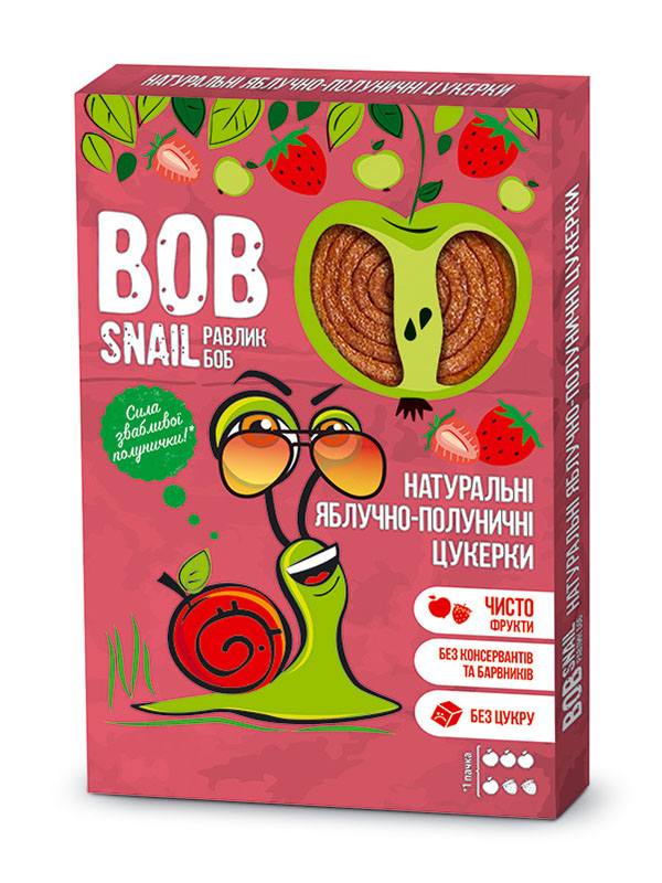 Цукерки натуральні Яблучно-Полуничні 