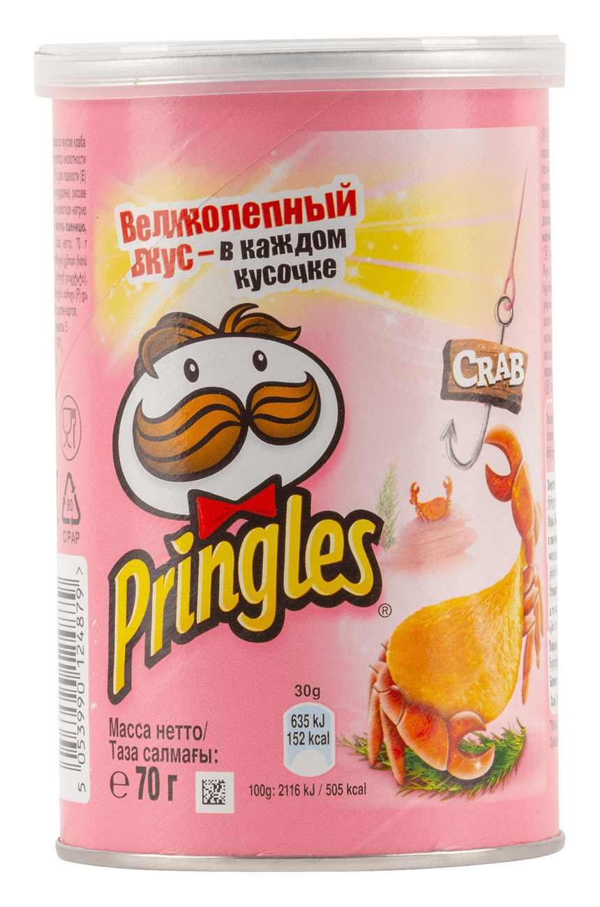 Чіпси Pringles зі смаком крабу 70г. Pringles - фото 2