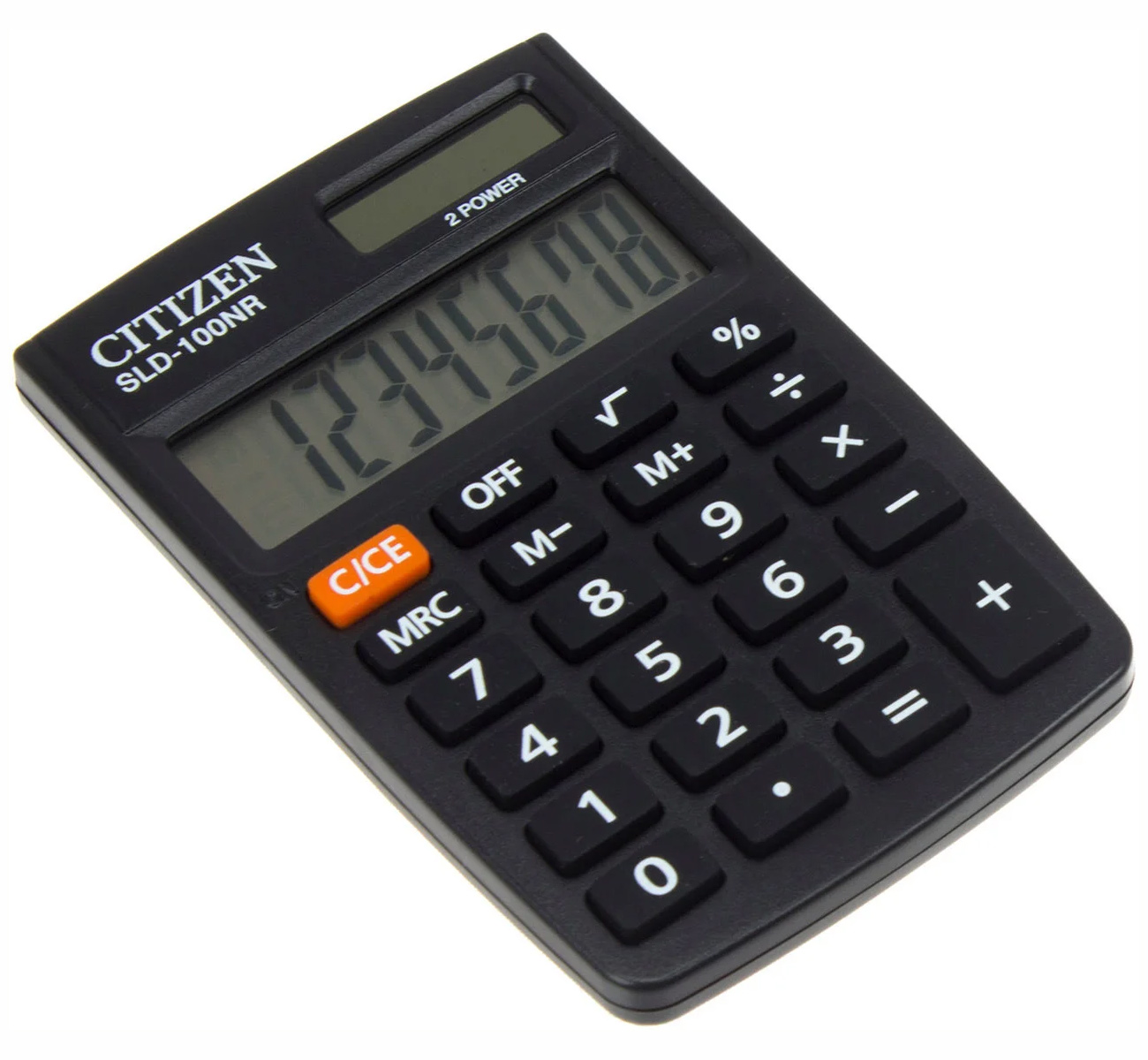 Калькулятор SLD100NR, 8 розрядів, кишеньковий, (88х58х10мм.), чорн. Citizen - фото 3