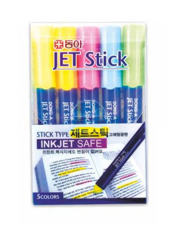 Маркер текстовый Jet Stick 1-5мм., набор 5шт./уп. Dong-A - фото 2