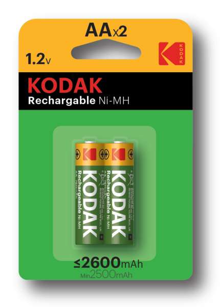 Акумулятор АА, ємність 2600мАг. (2шт/уп.) Kodak - фото 1