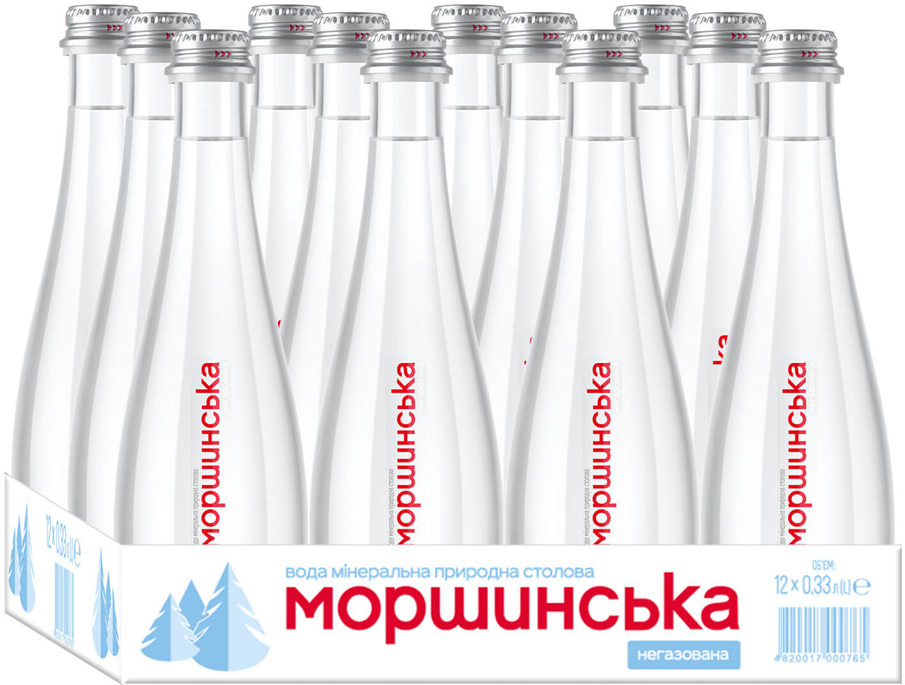 Вода мінеральна негазована Преміум 0,33л 12шт/уп. Моршинська - фото 3