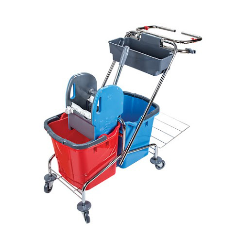 Тележка для уборки на 2 ведра, 18л.+18л., металл Uctem - фото 1
