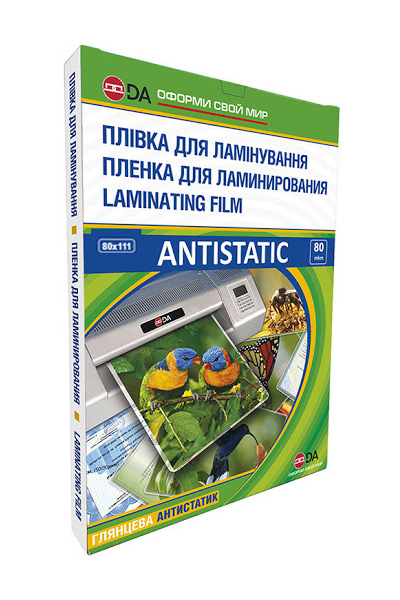 Пленка 80*111мм., 80мкм (50/30), глянцевая, 100шт./уп. Antistatic D&Art - фото 1