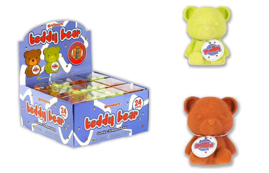 Резинка c точилкой Teddy Bear, ассорт. Penmate - фото 3