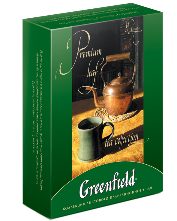 Чай в наборе PREMIUM TEA COLLECTION, 9 сортов листового чая, 390г., ассорти Greenfield - фото 3