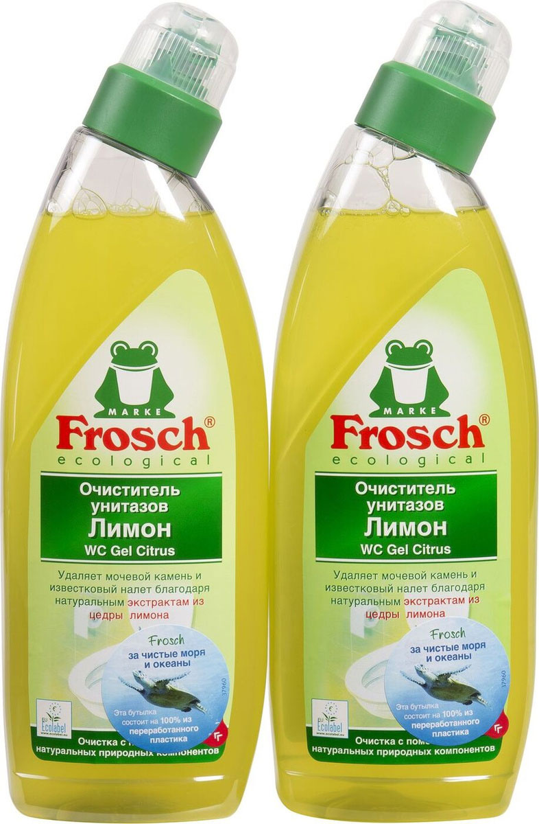 Засіб для чищення унітазів, 750мл., гель, Лимон Frosch - фото 5