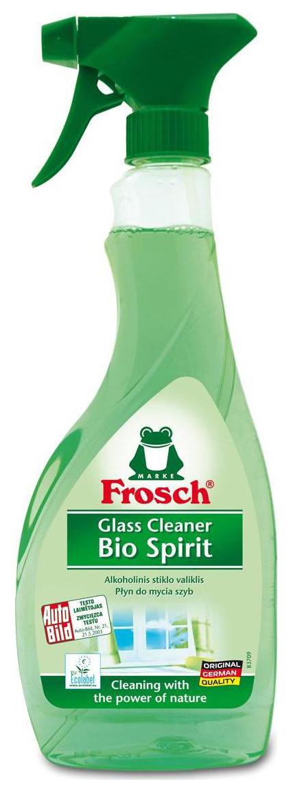Жидкость для мытья стекол, 500мл. с распылителем, спиртовая Frosch - фото 1