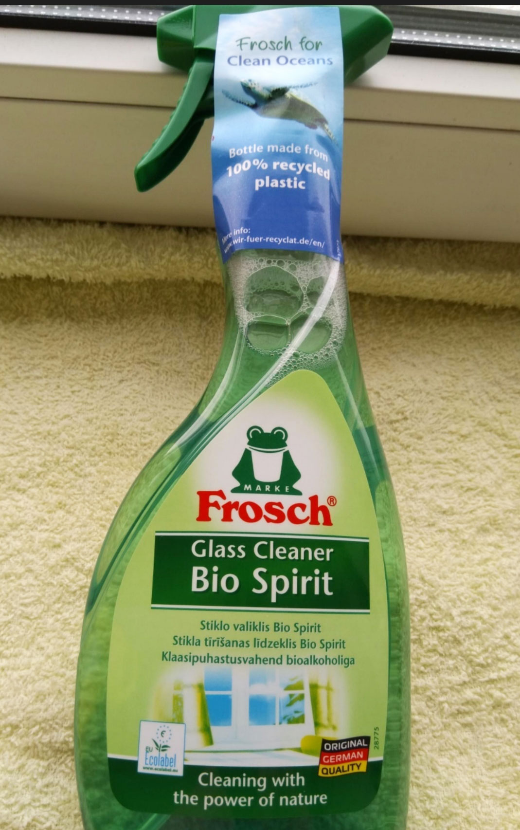 Жидкость для мытья стекол, 500мл. с распылителем, спиртовая Frosch - фото 2