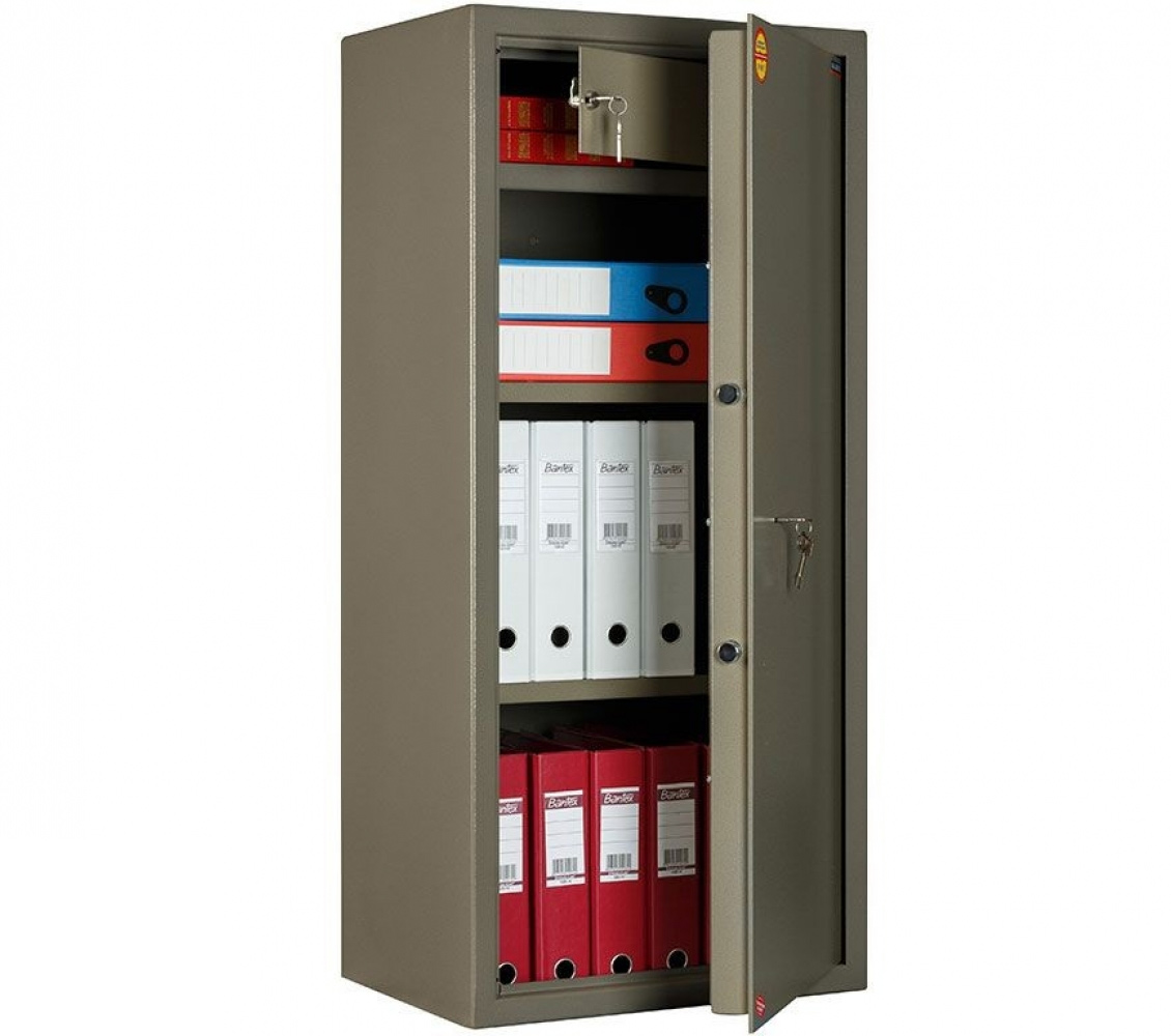 Сейф офисный (1200*550*390мм.) ключевой замок, 2 полки, кас/ячейка, ASM-120Т, коричн. Valberg - фото 3