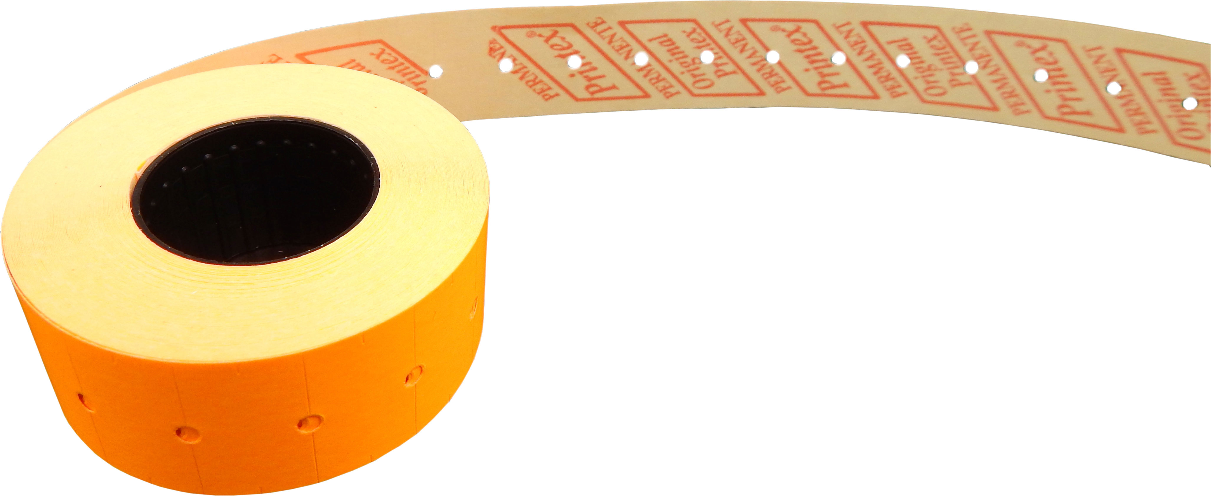 Етикет-стрічка 21*12мм., прямокутні 1000шт./рул., 12шт./уп., помар. Printex - фото 1