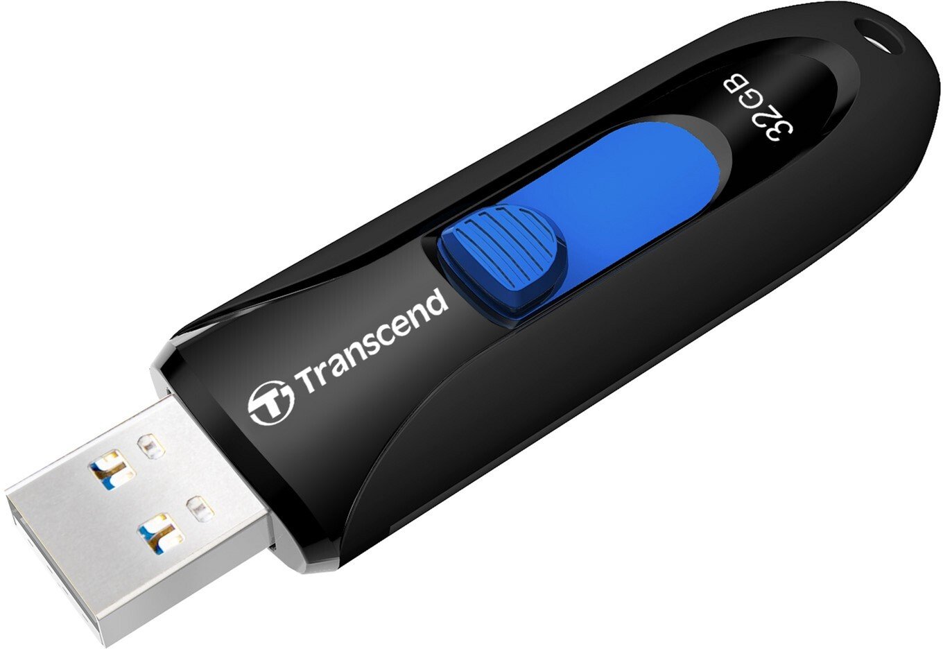 Флеш-память USB 3.0 Flash Drive 32Gb JetFlash 790 слайдер, пластик. корпус, черн. TRANSCEND - фото 3