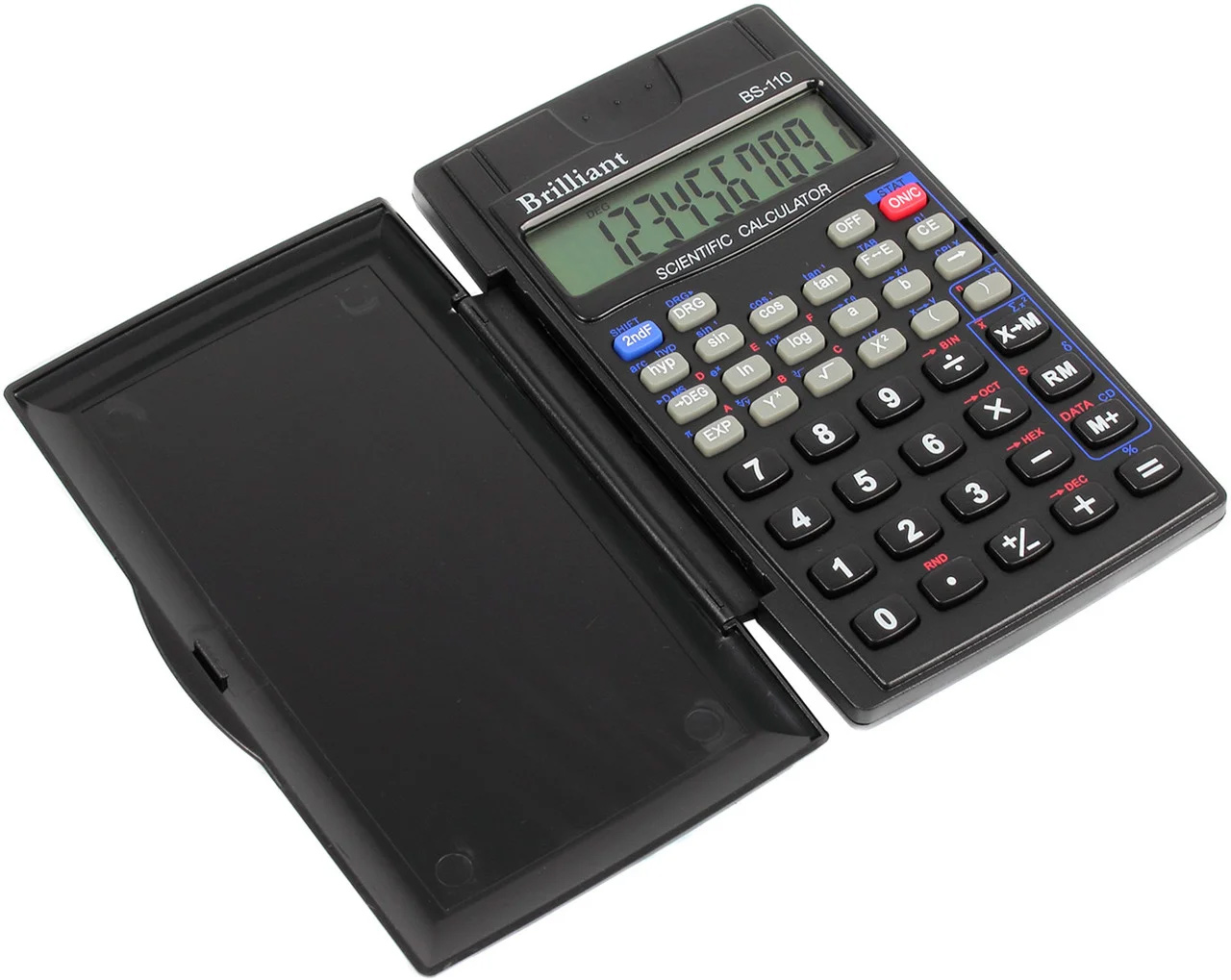 Калькулятор BS-110, 8+2 розрядів, (72х120х12мм.), 56 функцій, чорн. Brilliant - фото 3