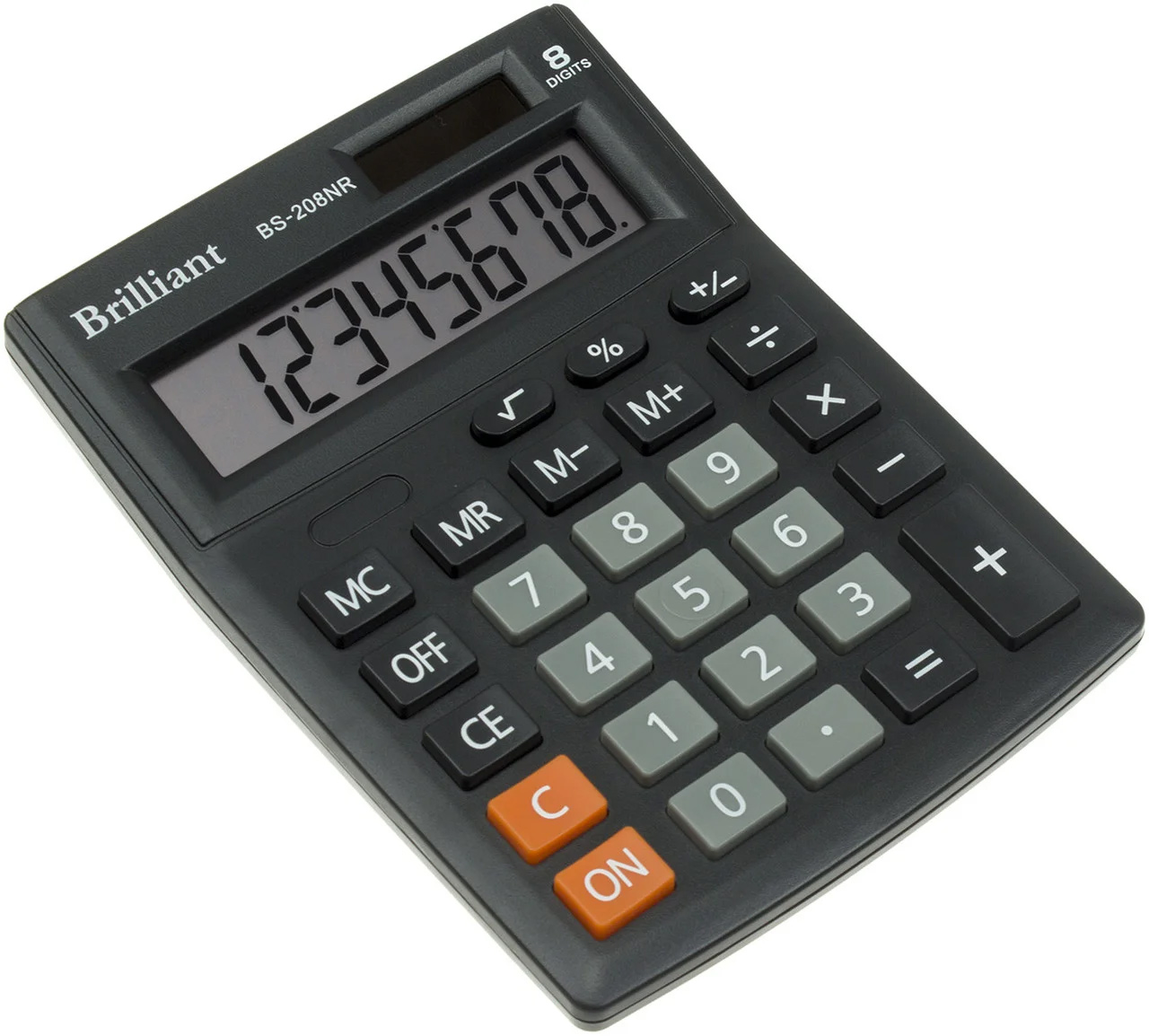 Калькулятор бухгалтерский BS-208NR, 8 разрядов, 103х137х31мм, черн. Brilliant - фото 3