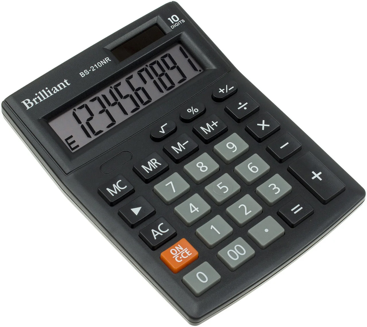 Калькулятор бухгалтерский BS-210NR, 10 разрядов, 103х137х31мм, черн. Brilliant - фото 4