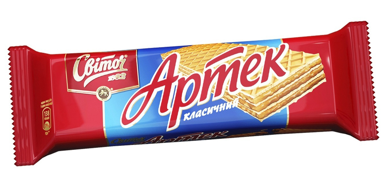 Вафлі Артек Класичний, 80г. Світоч - фото 1