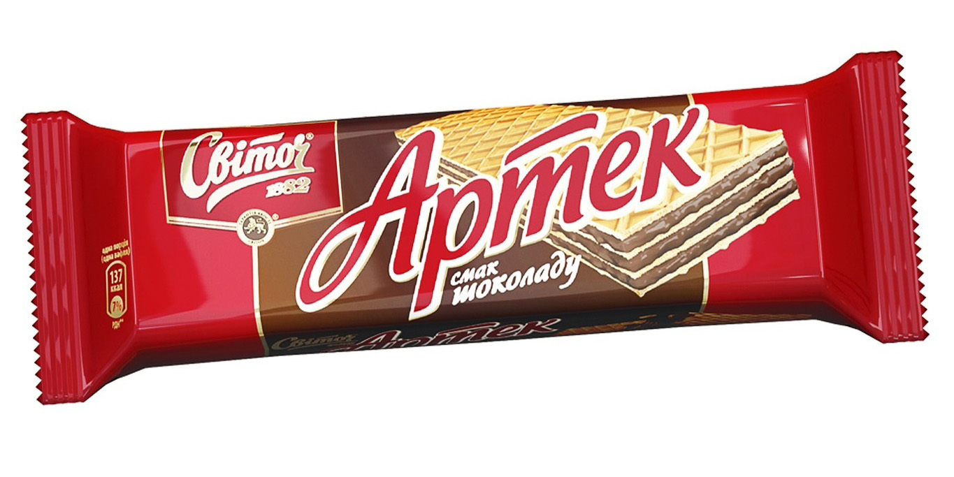 Вафли Артек Шоколадный, 80г. Свиточ - фото 1