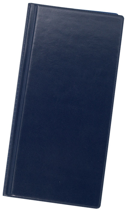 Визитница на 96 визиток, винил., темно-син. BuroMax - фото 2