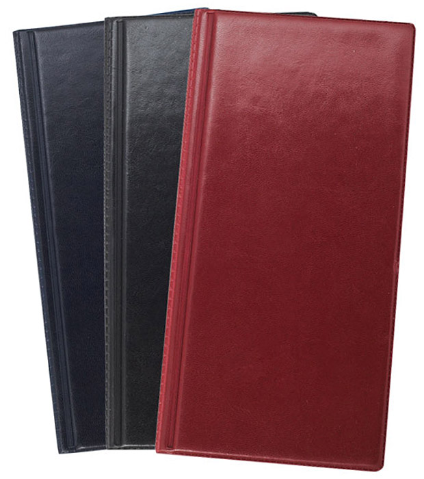 Визитница на 96 визиток, винил., темно-син. BuroMax - фото 3