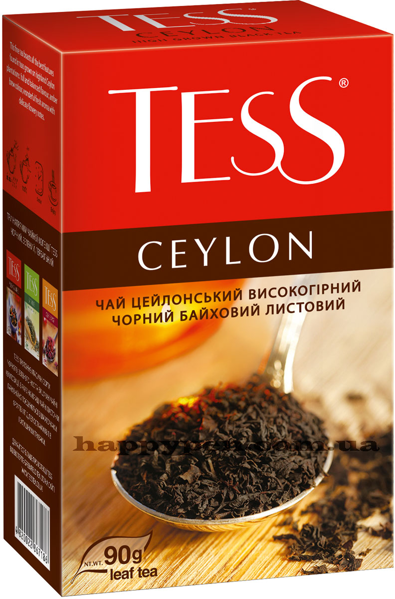 Чай черный классический Ceylon, 90г. Tess - фото 1
