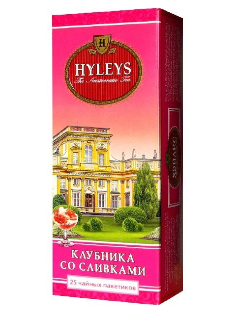 Чай чорний ароматизований Полуниця з вершками, 25пак. по 1,5г. Hyleys - фото 2