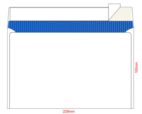 Конверт C5 (162х229) DeLux®, відривна стрічка, 120г/м2 Україна, біл. Optimail - фото 1