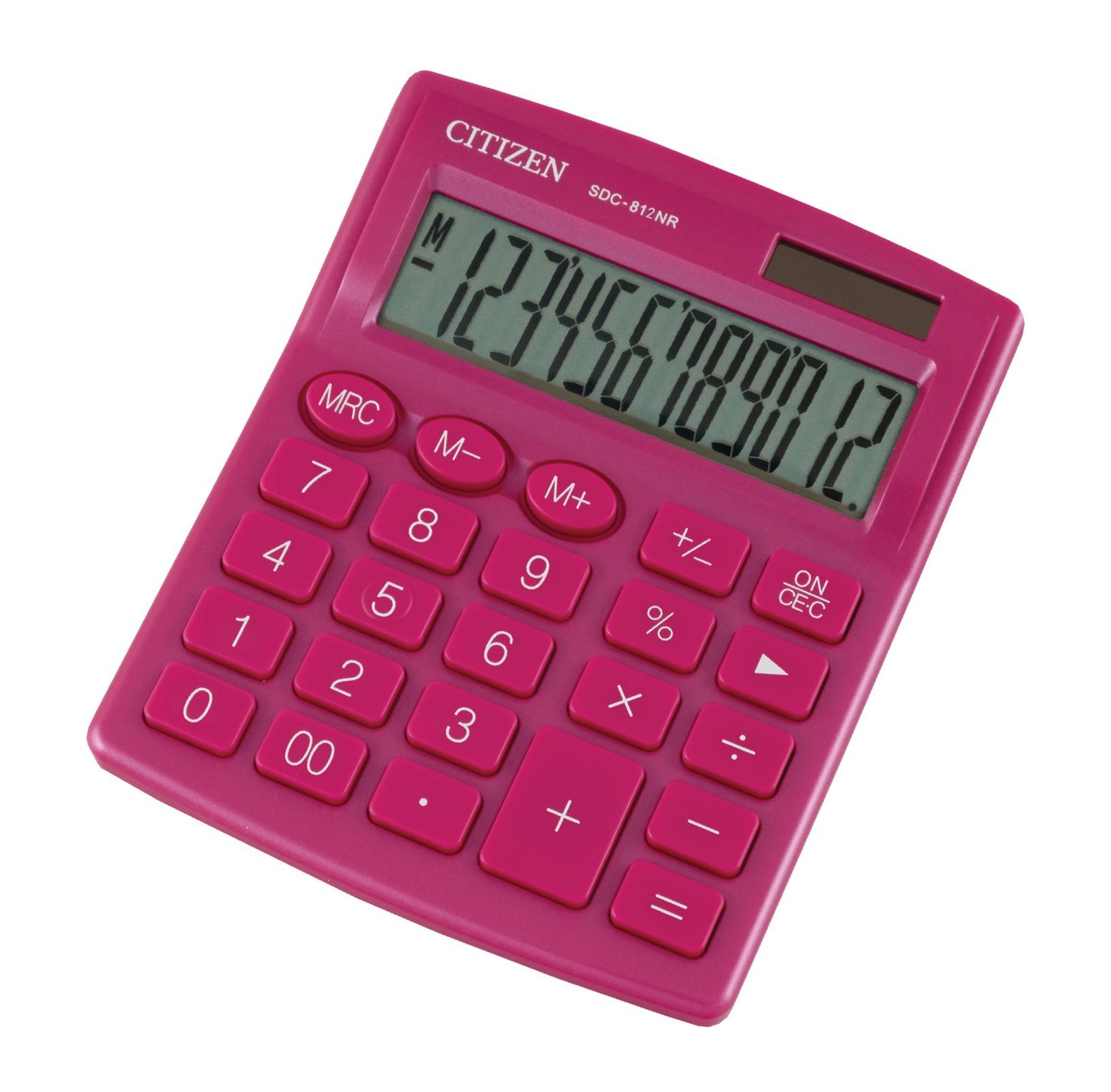 Калькулятор бухгалтерский SDC812NRPKE-pink 12 разрядов, 125х100х34мм., розов. Citizen - фото 3