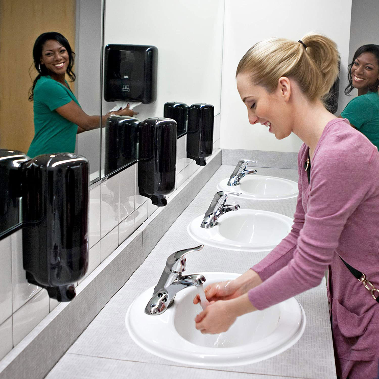 Диспенсер для жидкого мыла Макси 1000 порций, 1л, Elevation, пластик, (S1), черн. Tork - фото 6