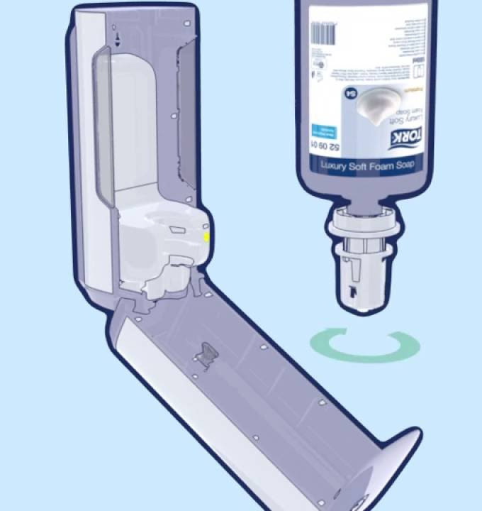 Мыло-пена жидкое, 1000мл., 2500 порций, в кассете для диспенсера, Антибактериальное Tork - фото 2