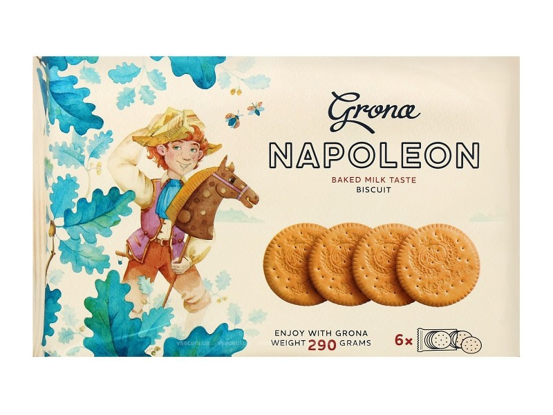 Печиво Наполеон затяжне 290г Топл/молоко GRONA - фото 2