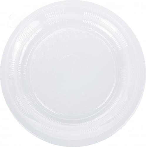 Тарелка стеклоподобная 20,5см.,10шт./уп., прозр. Украина - фото 3