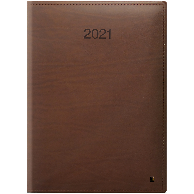 Ежедневник датированный Стандарт 2021 LaFontaine, слепое тиснение, коньяч. Brunnen - фото 1