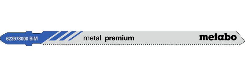 Пилка Лобзиковая Metal Premium T 318 AF, 5ед/уп., раб/дл.106мм Metabo - фото 1