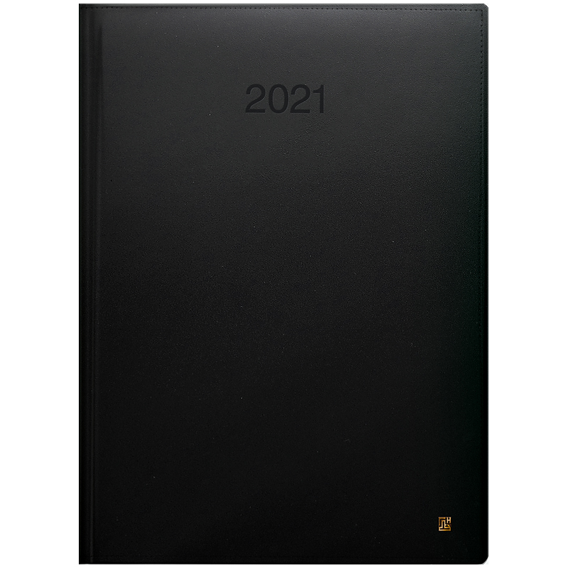 Ежедневник датированный Стандарт 2021 LaFontaine, слепое тиснение, черн. Brunnen - фото 1