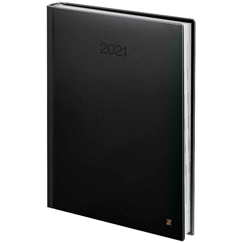 Ежедневник датированный Стандарт 2021 LaFontaine, слепое тиснение, черн. Brunnen - фото 2