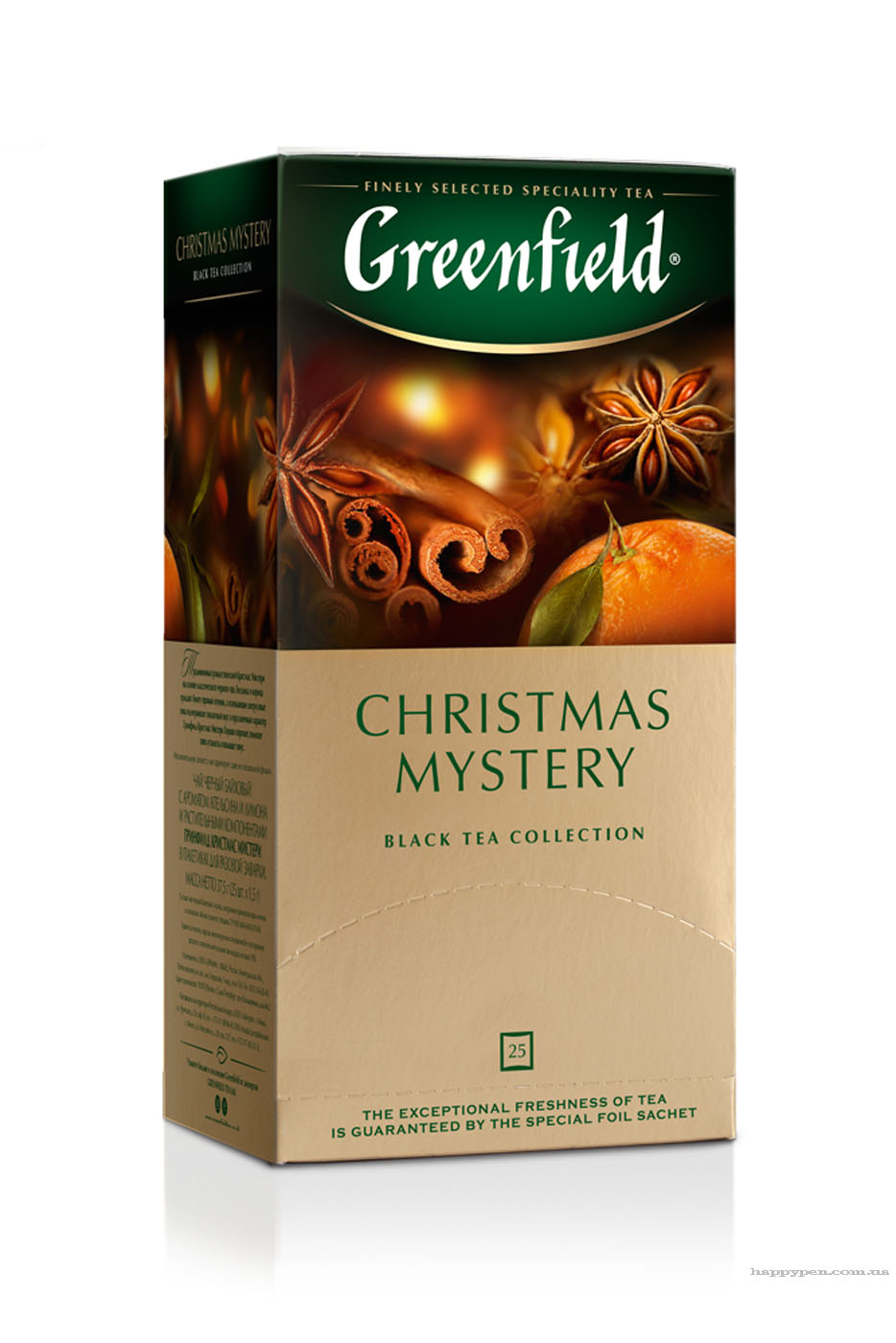 Чай черный ароматизированный Christmas Mystery, 25пак. по 1,5г., термосаше Greenfield - фото 2