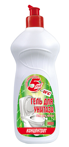 Средство для чистки унитазов гель, 500мл. Хвоя 5 Five - фото 1