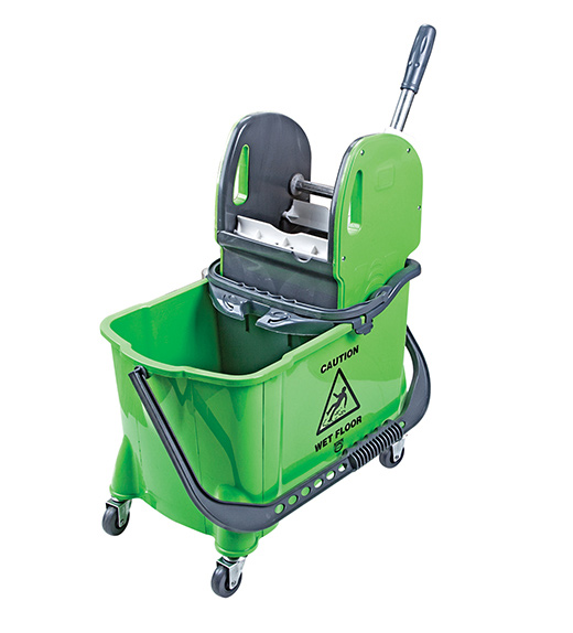 Ведро для уборки на колесах + встроенное ведро 24л., пластик, зелен. Uctem - фото 1