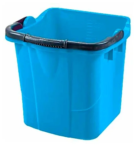Відро пластикове прямокутне 25л., син. Uctem - фото 1