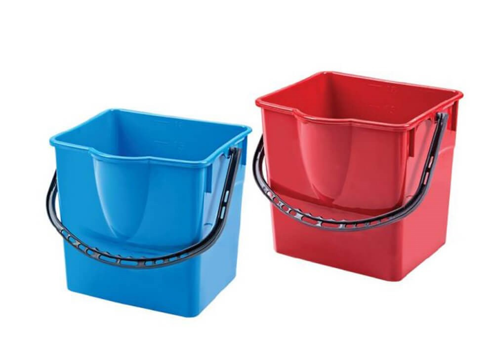 Відро пластикове прямокутне 18л., черв. Uctem - фото 2